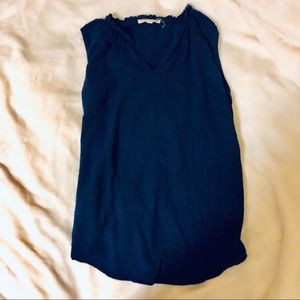 🌻 Boutique Sleveless Navy Blouse Size S 🌻